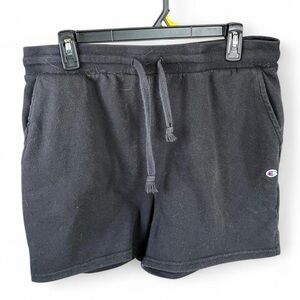 Champion Women’s Black Casual Cotten Blend Shorts Size Large